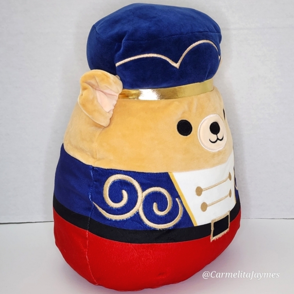 🎄 BRAVEN 🐻 Brown Bear Nutcracker w Gold Accent Christmas 2022 Squishmallow NWT - Picture 6 of 8